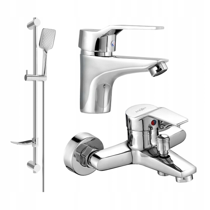 Mexen Caro DF72 Bathtub Set, Chrome