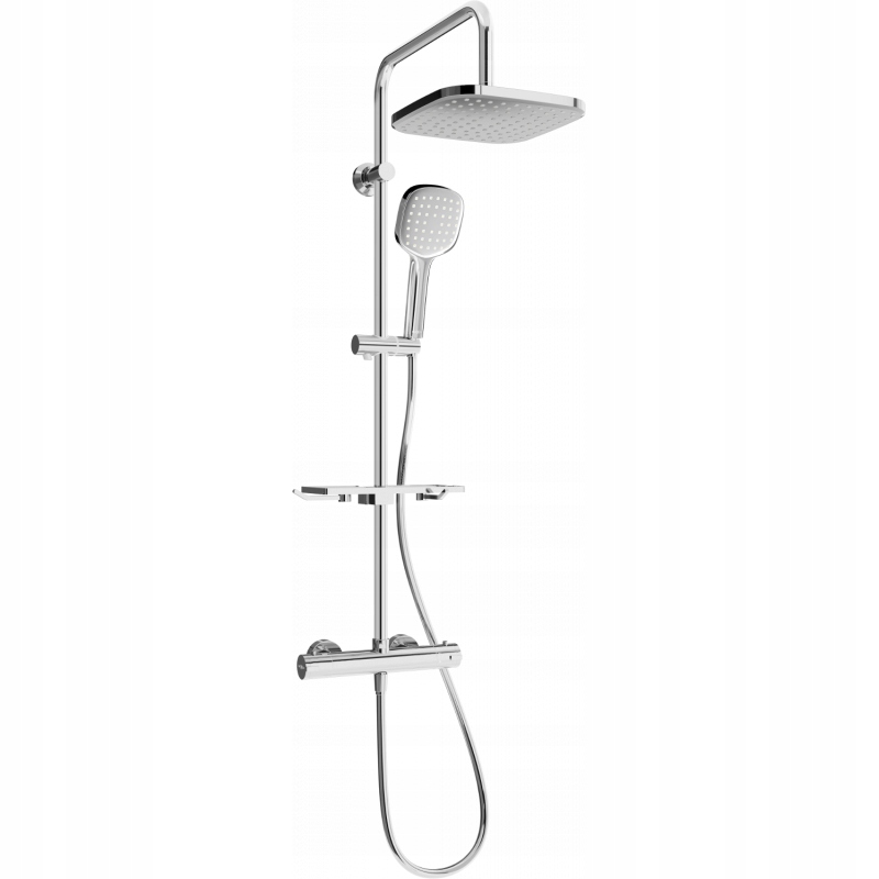Mexen KT33 sprchová súprava s batériou Thermostat Chrome