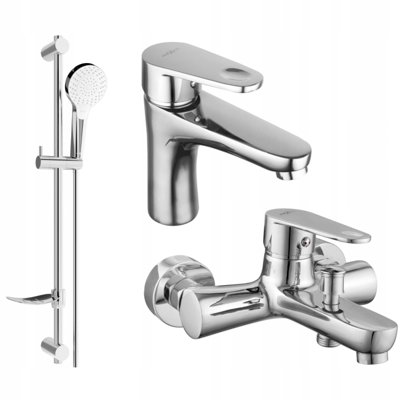 MEXEN KAMA DF05 Bathtub Set, Chrome