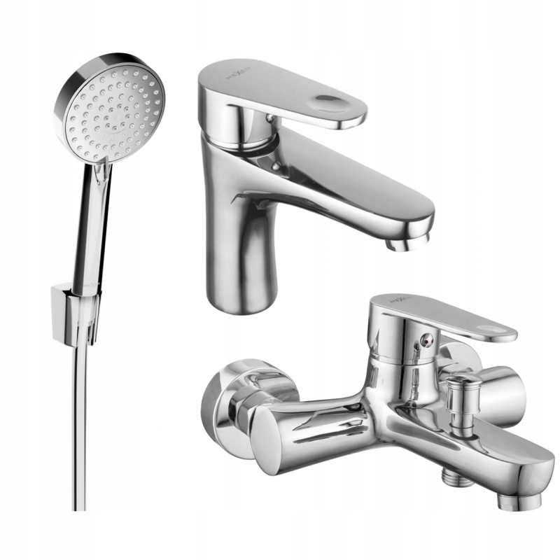 Mexen Kama R75 Bathtub Set, Chrome