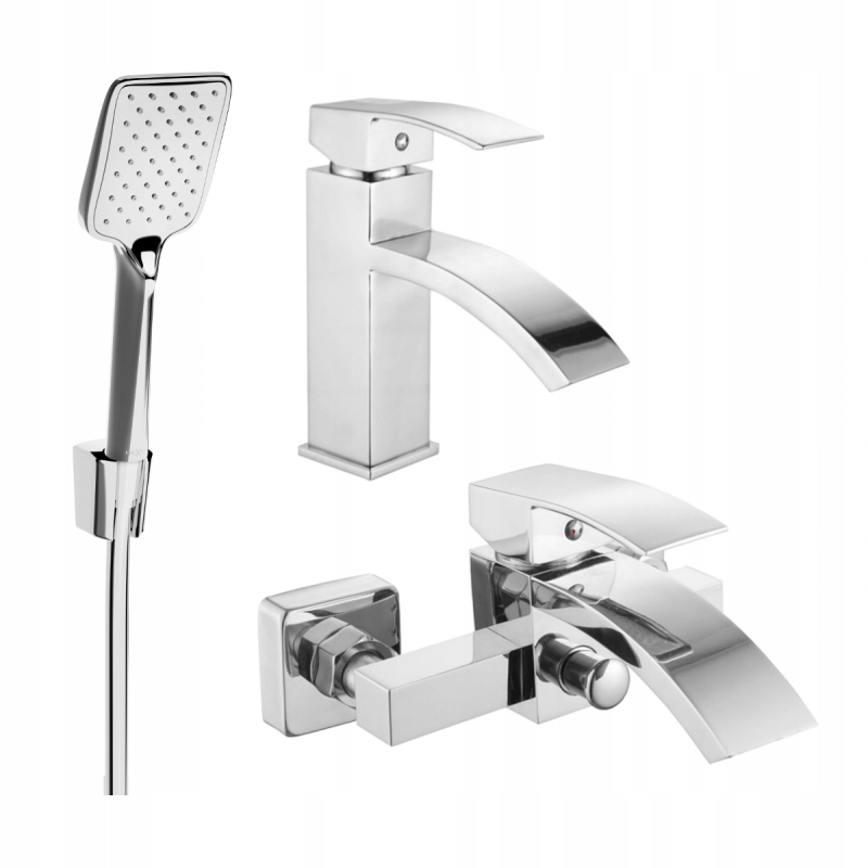 Mexen Libra R62 Bathtub Set, Chrome