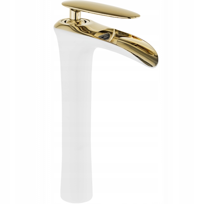 Mexen Lyra High, White/Gold Washbasin faucet