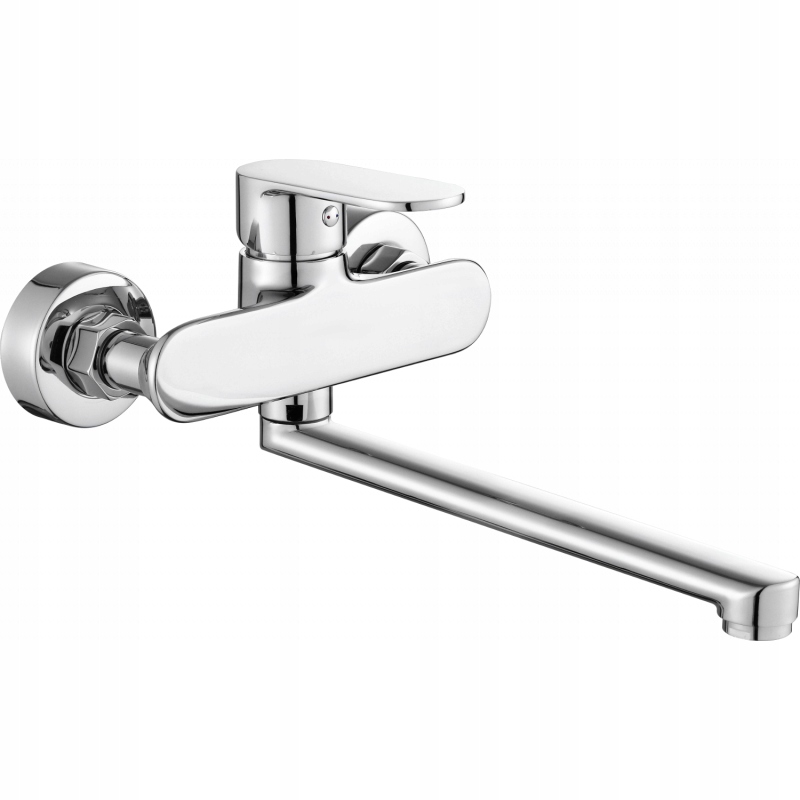 Mexen Milo Bathtub Battery Long Hurpout, Chrome