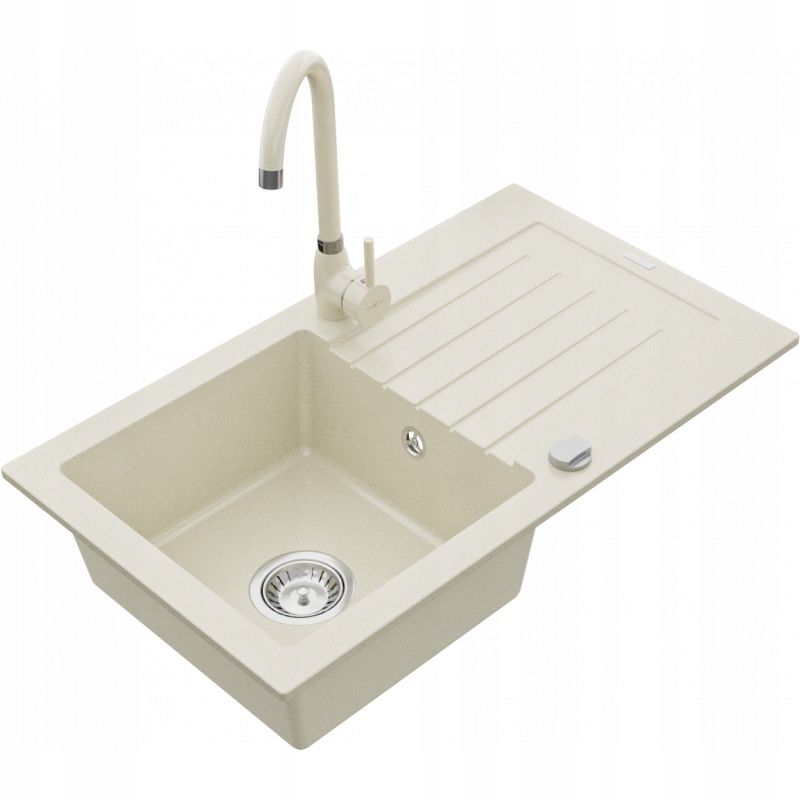 Kuchynská batéria - Mexen Pablo Granite Sink Batéria, béžová