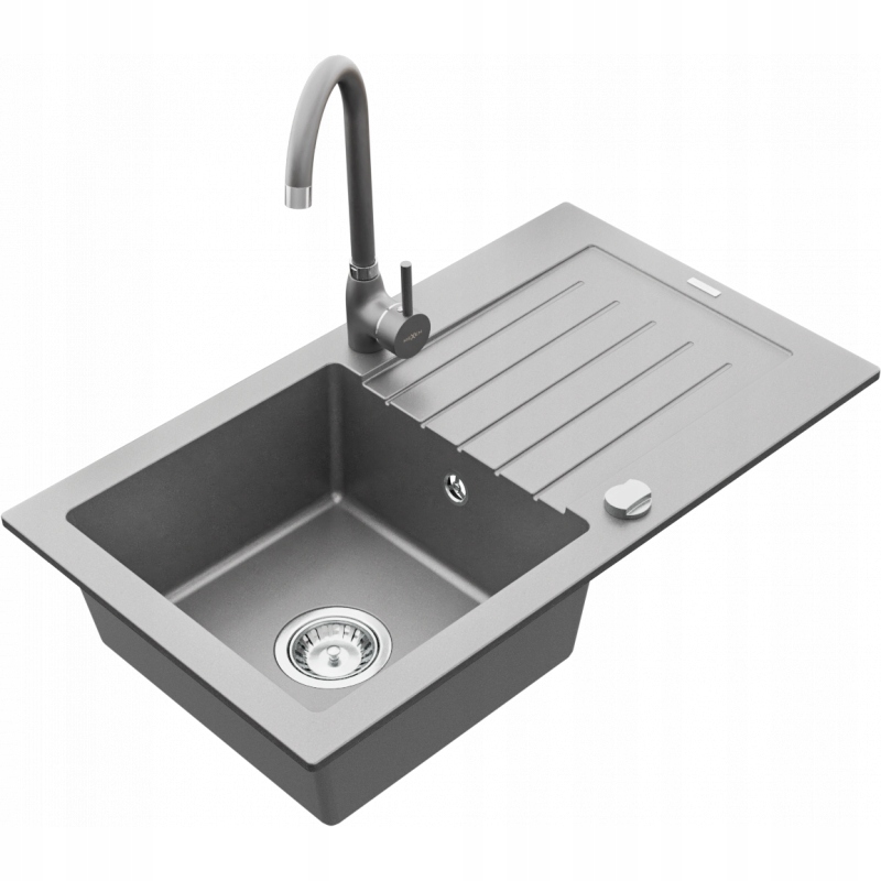 Kuchynská batéria - Mexen Pablo Granite Sink Batéria, sivá