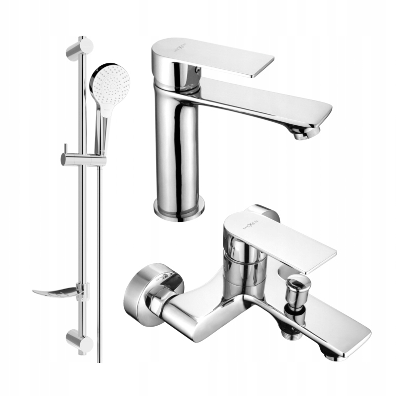 MEXEN ROYO DF05 Bathtub Set, Chrome