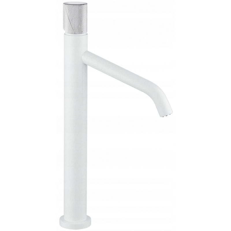 Mexen Rumba Wysoka, biely/chrómový washbasin faucet