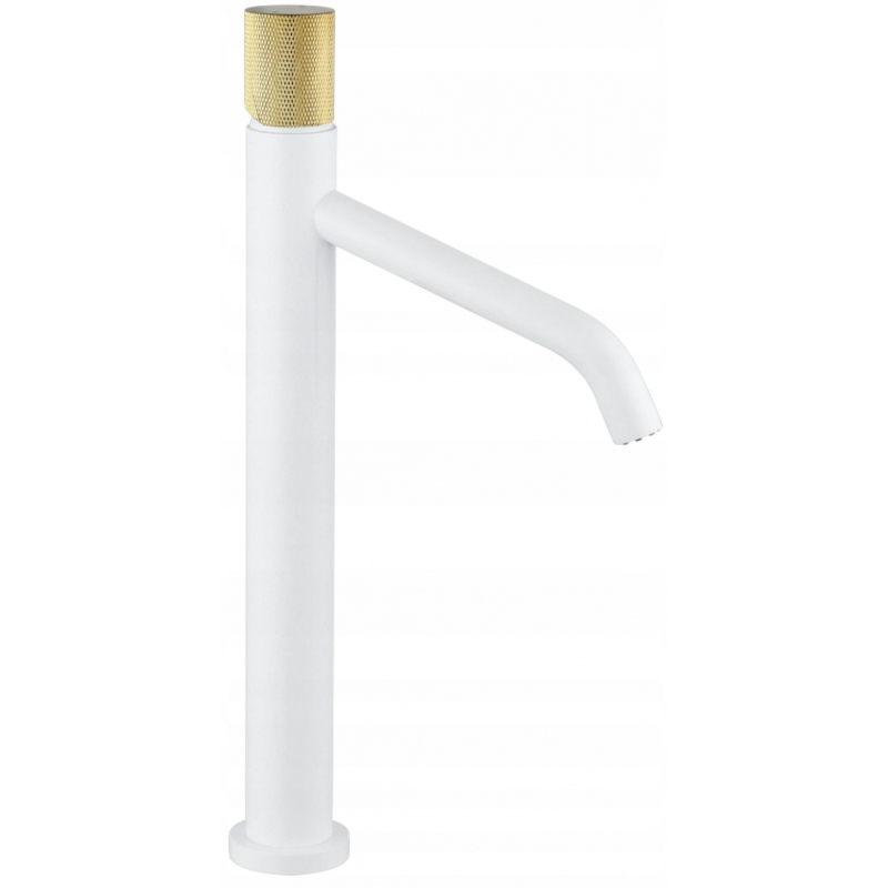 Mexen Rumba High, White/Gold Washbasin faucet