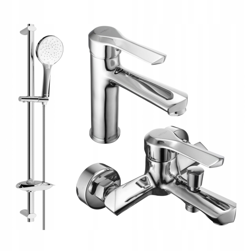 Mexen Sabre DB74 Bathtub Set, Chrome