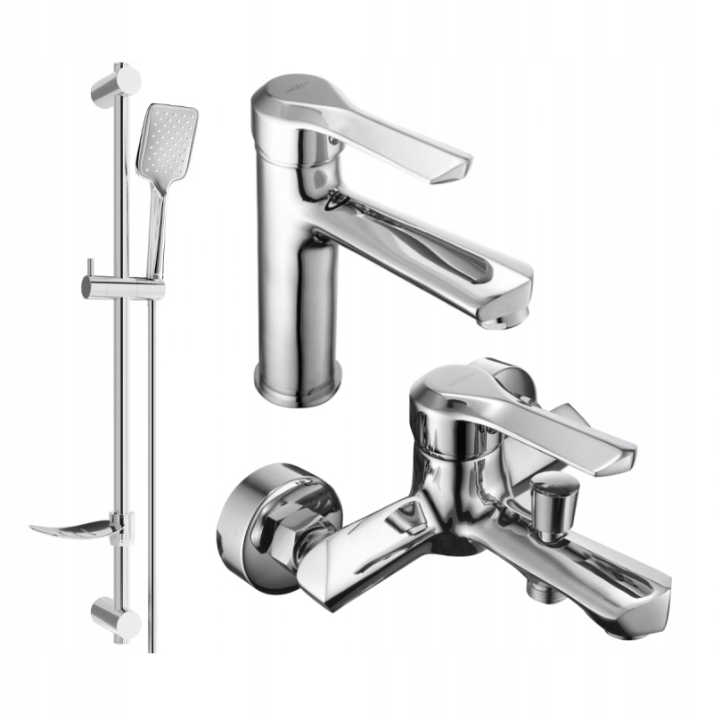 Mexen Sabre DF62 Bathtub Set, Chrome