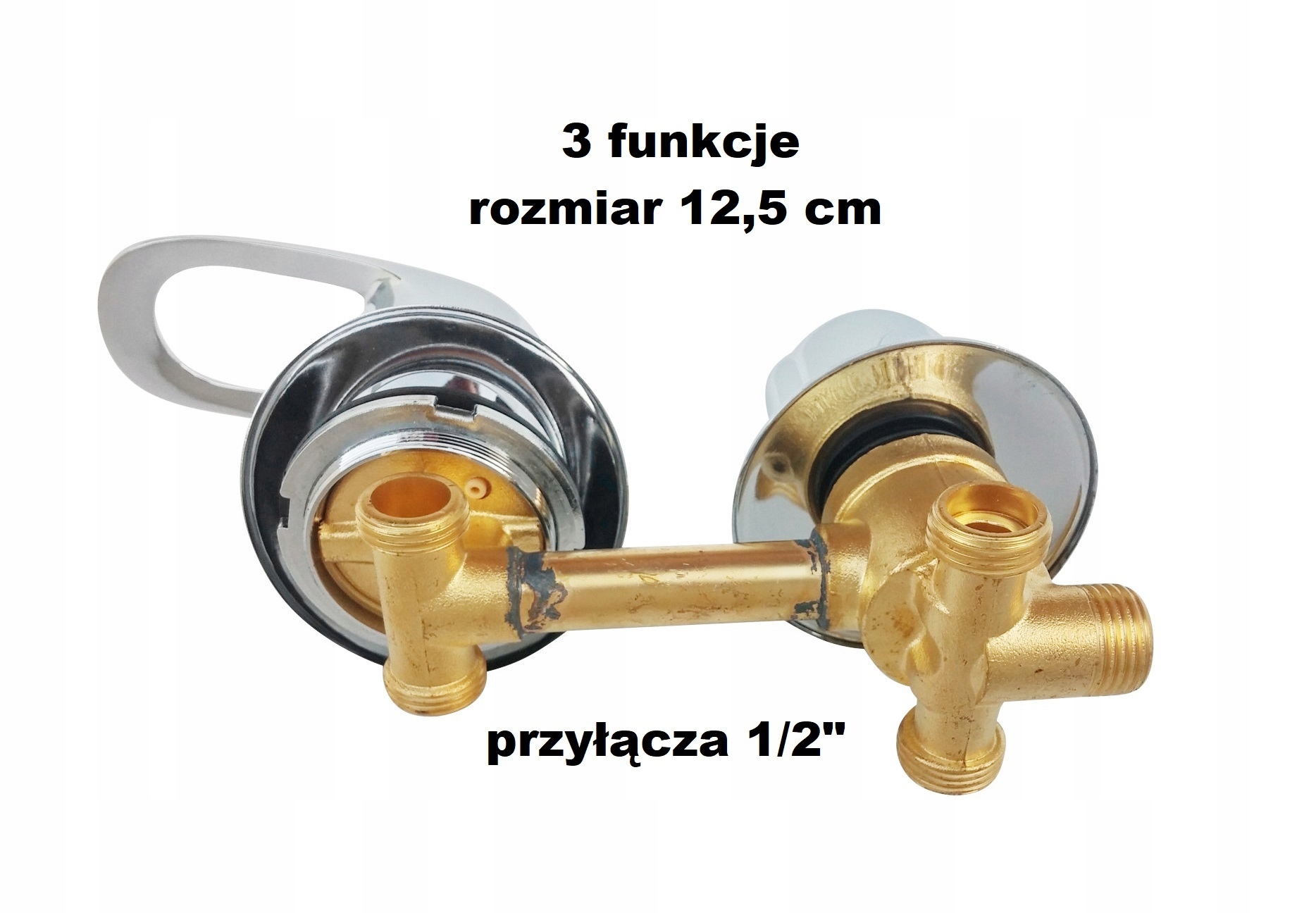 Mixér 3 Nadácia 1/2 "Chrome 125 Connector