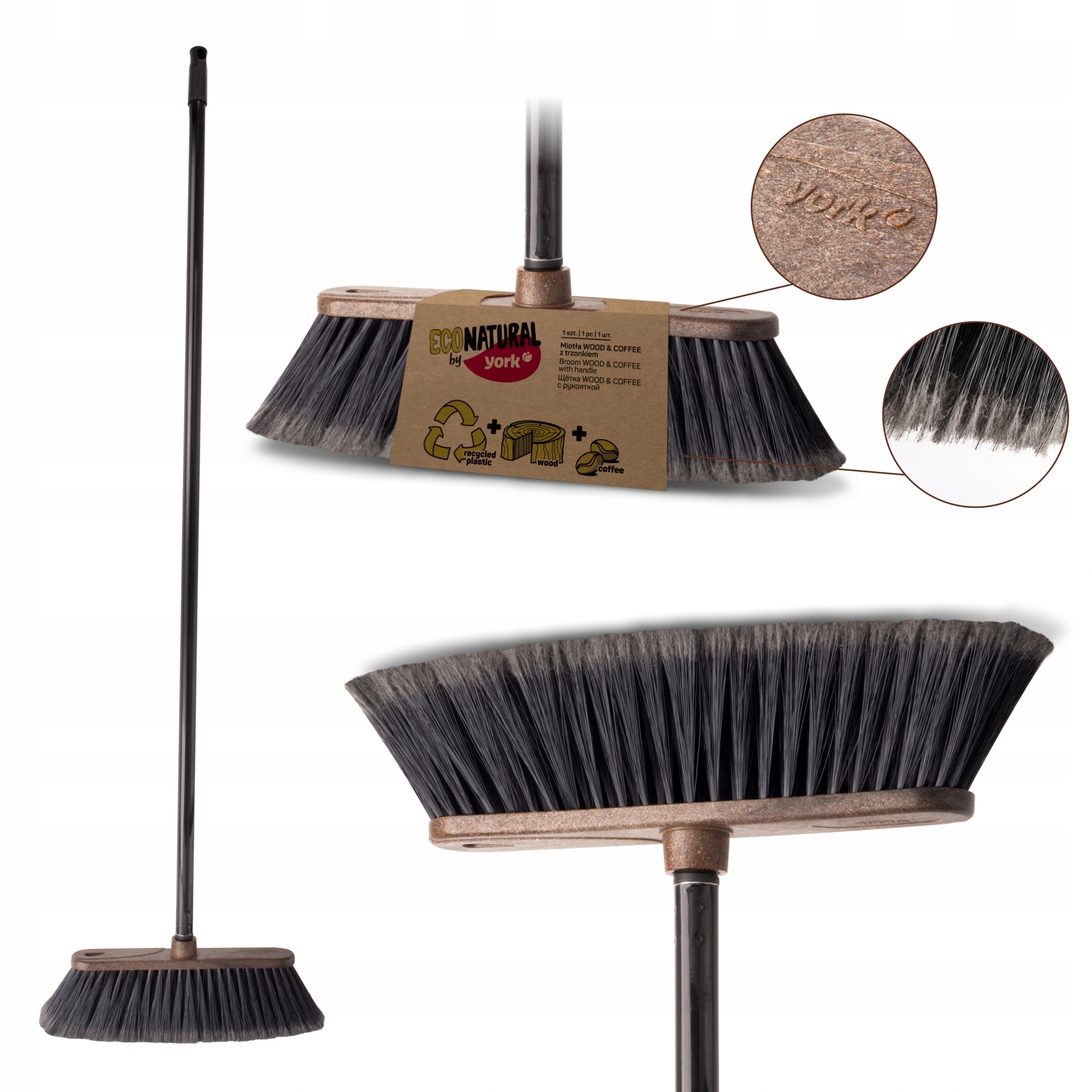 MioTła York Coffee Wood na zametanie tyče 120 cm