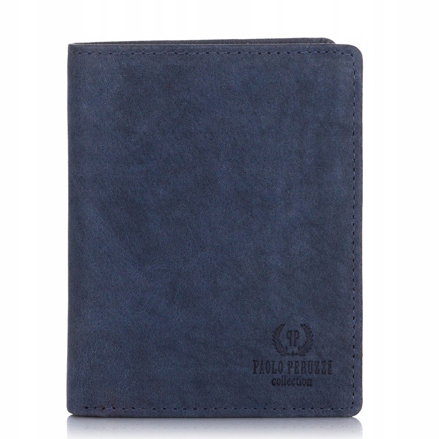 Peňaženka - Portfólio Paolo Peruzzi Prírodné kožené námorníctvo In-01-DB-Men's Product