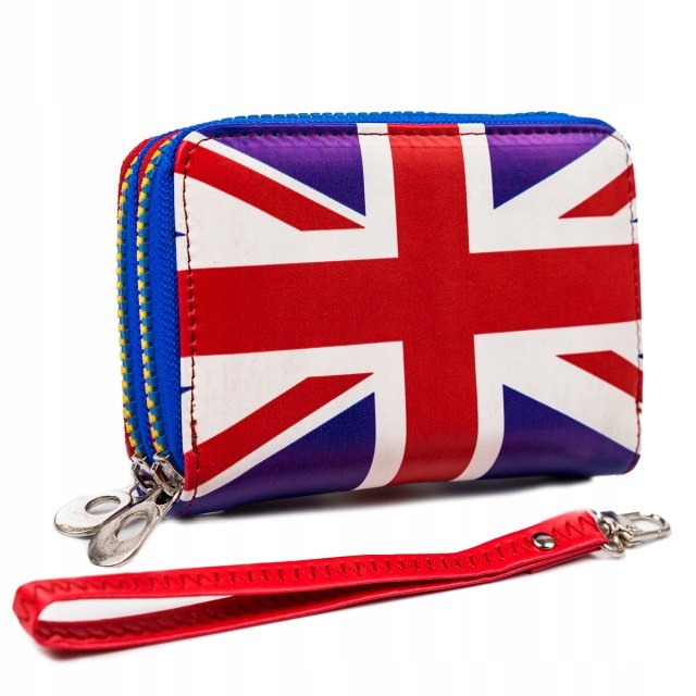 Peňaženka - Portfólio Ekologická koža červená, modrá SW-2-s Large Britain-Women's Product