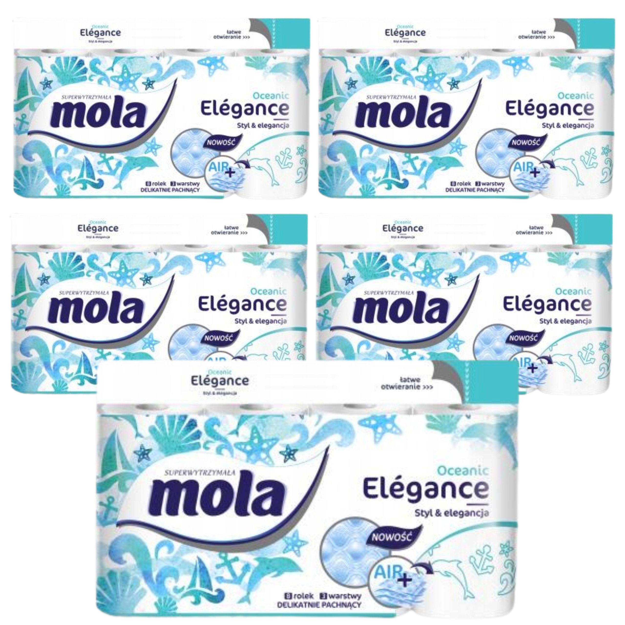 MOLE ELEGANCE TOCKÁLNA PAPIER OCANIC 3W 40 PCS