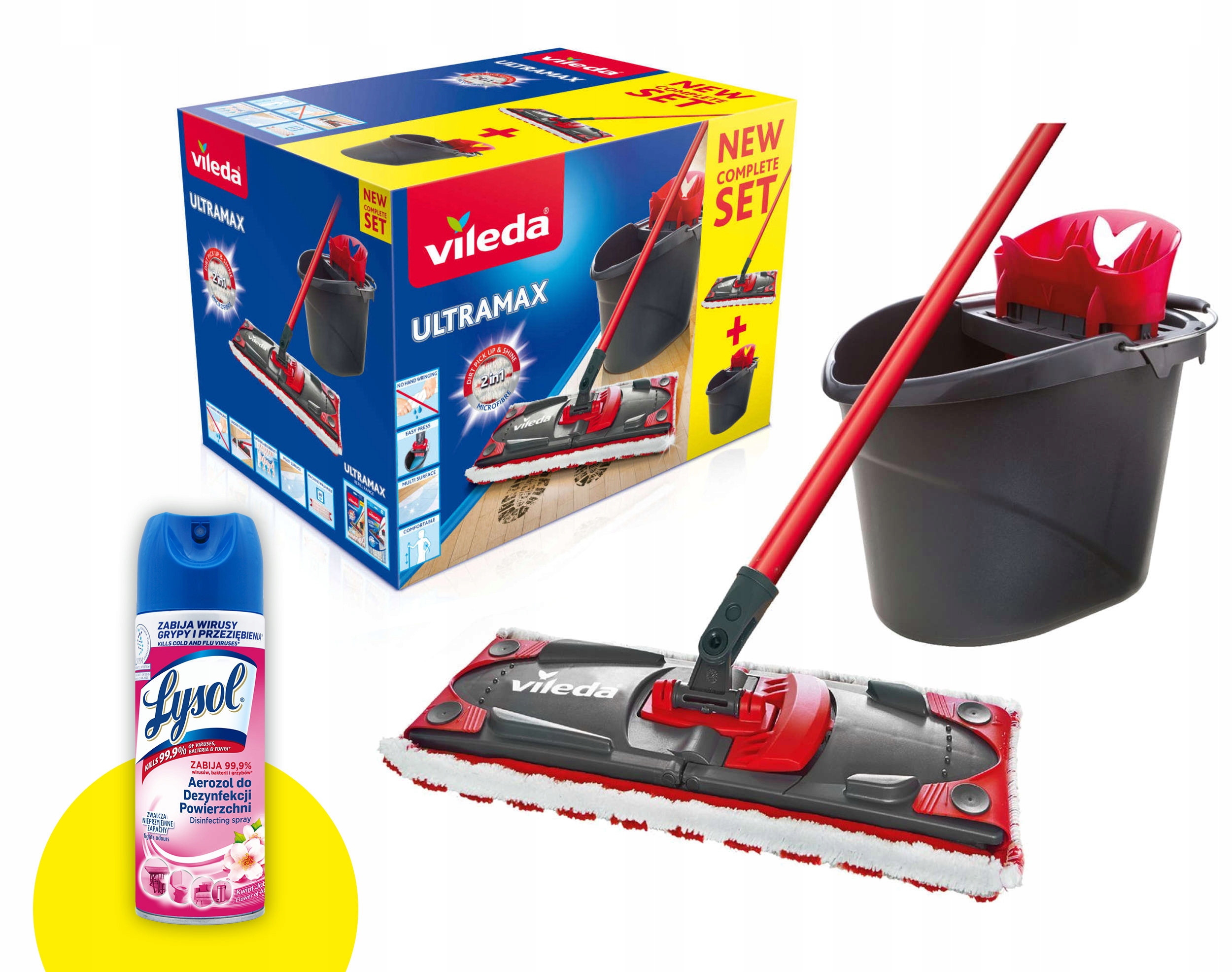 Mop Vileda ultramax Box + Bucket + Squeezer