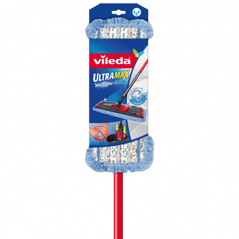 VILEDA ULTRAMAX Micro Cotton Flat mop s paličkou