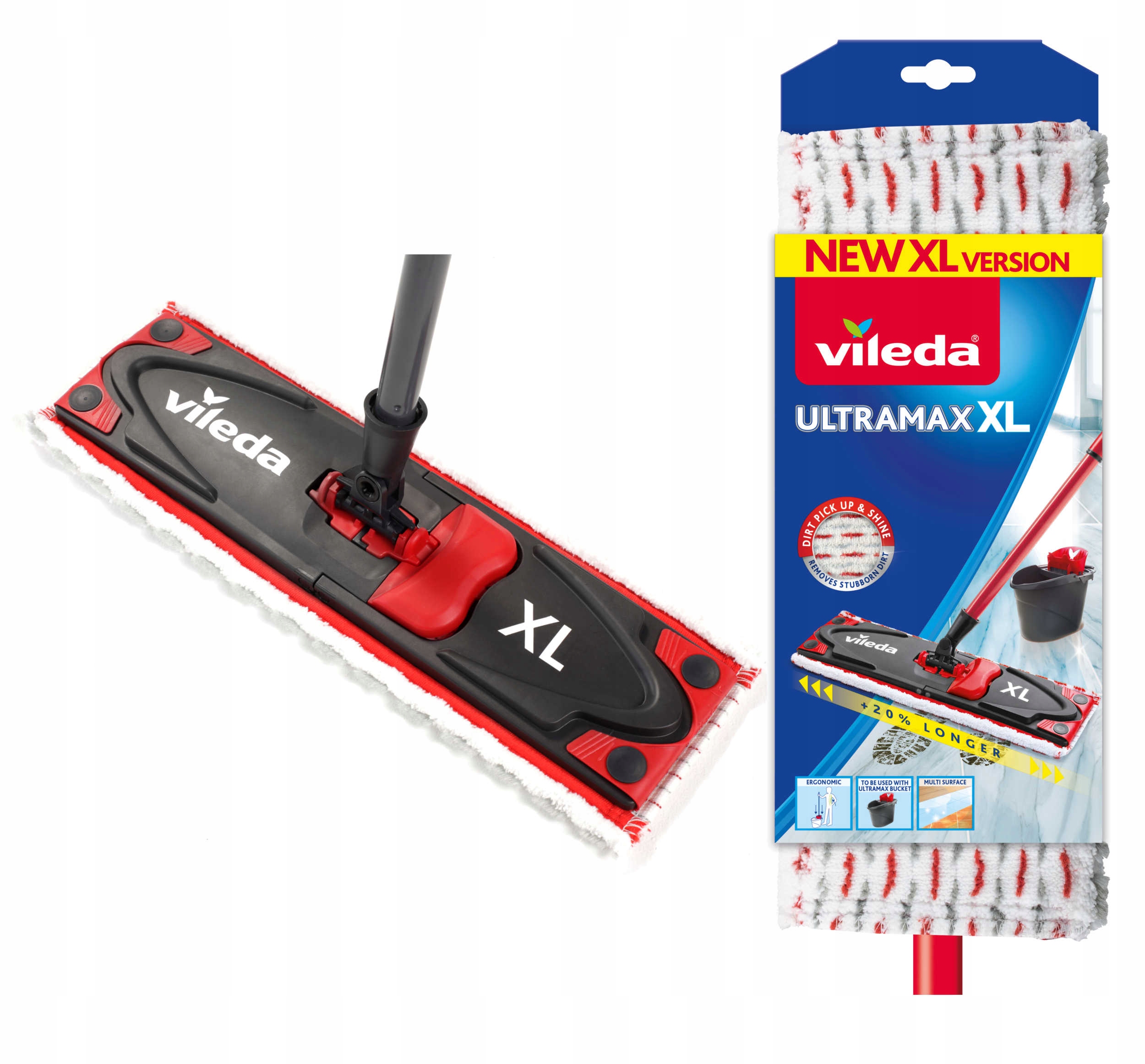 VILEDA ULTRAMAX XL FLAT MOP + Teleskopická tyč