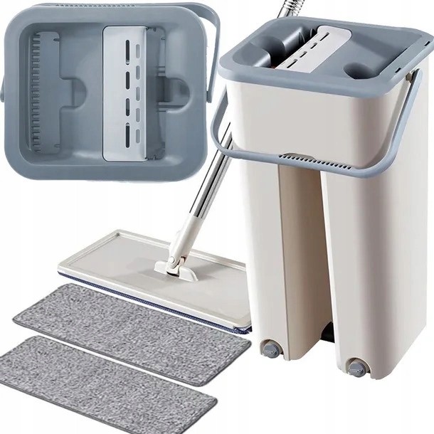 Dva -Chamber Flat mop + vymeniteľné vložky