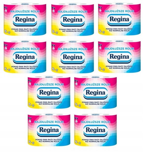 Najdlhšie balíčky toaletného papiera Regina x 10