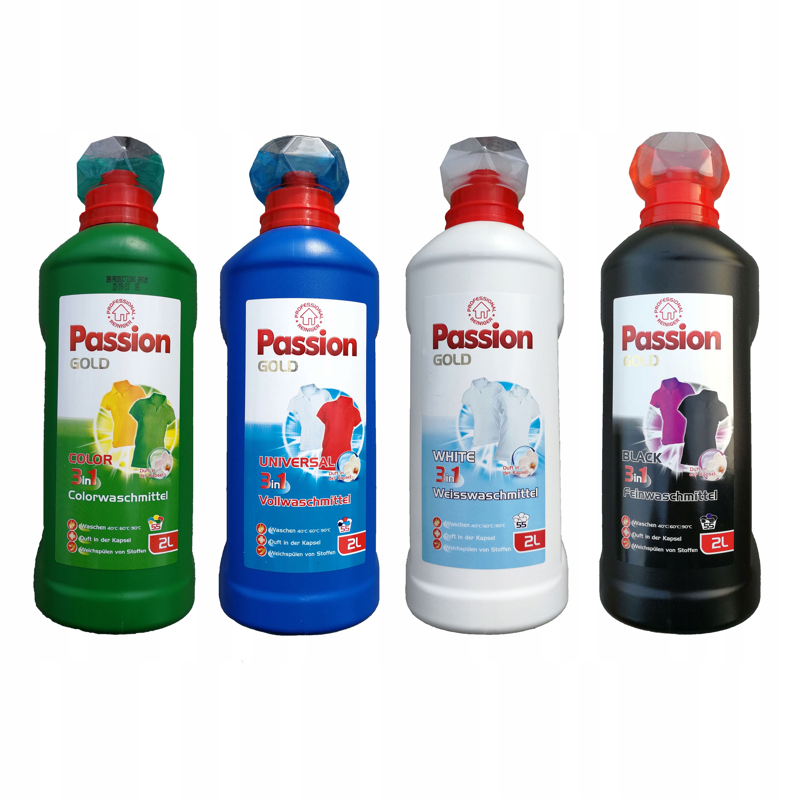 Prací gél - NEMECKÁ TEKUTÁ GÉLOVÁ PERA 3MIX SADA 4x 2l