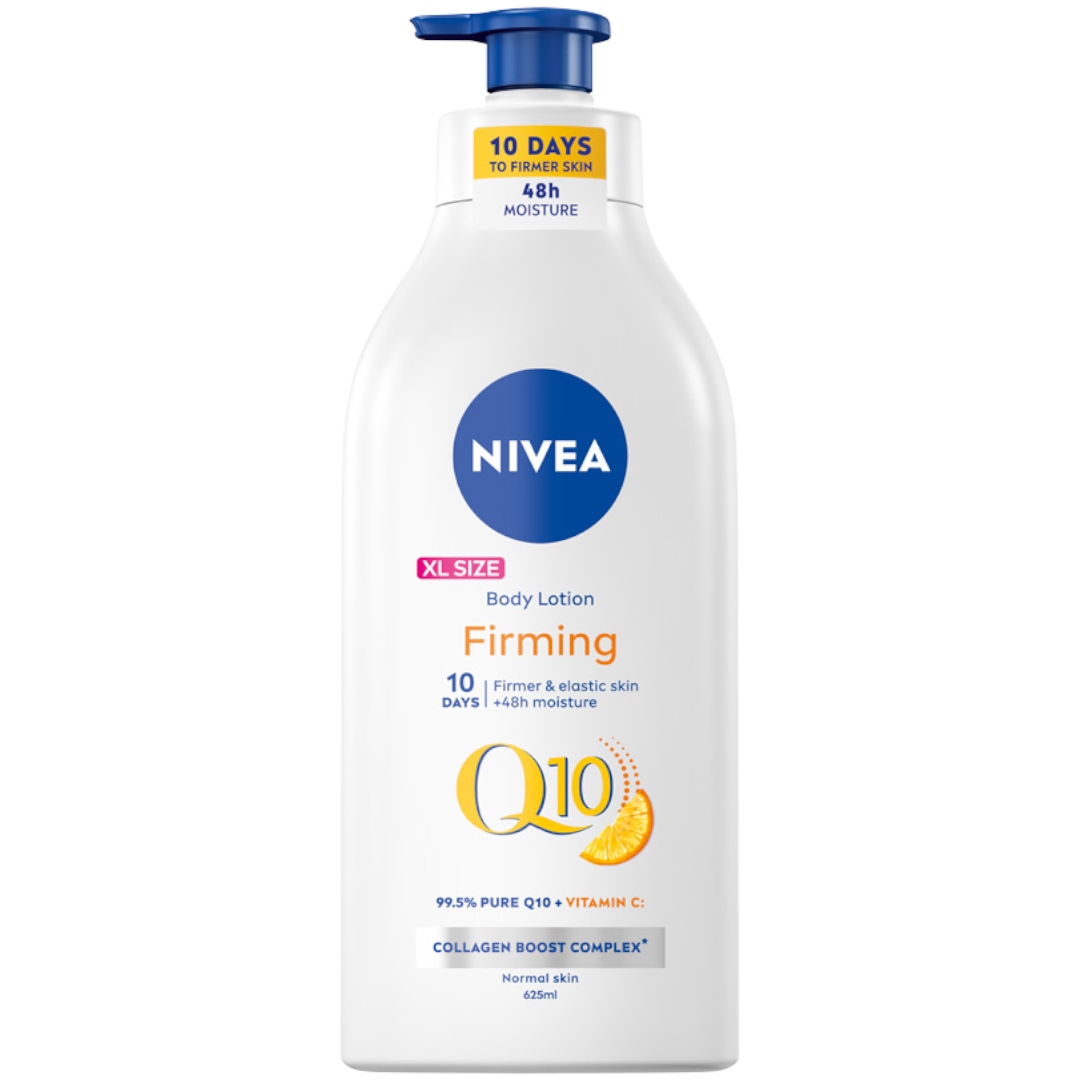 NIVEA Spevňujúce telové mlieko s koenzýmom Q10 a vitamínom C, 625 ml