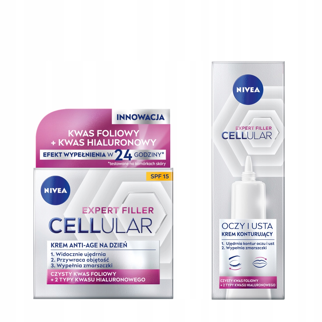 NIVEA Cellular Expert Filler denný krém proti starnutiu s ochranným faktorom 15 50 ml