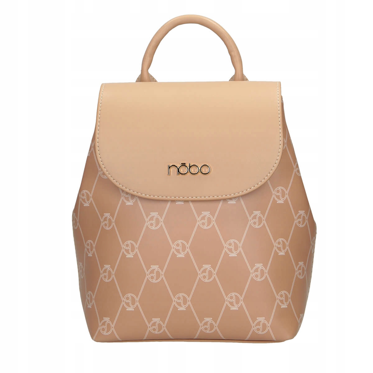 Nobo béžový ženský batoh monogram