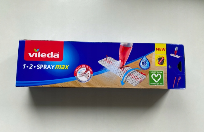 Nový plochý mop s Vileda Spray Max Washer