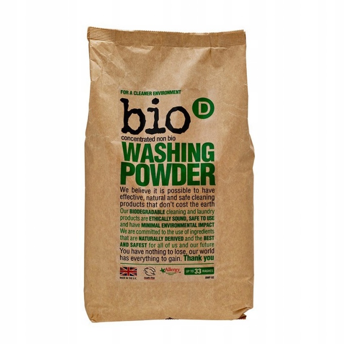 Prací prášok - Prírodný pranie Prášok BIO-D 2KG EKOLOGICKÉ