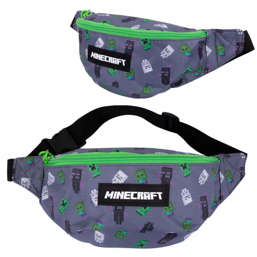 Detské obličky Minecraft Astra odtiene šedej a striebra, odtiene zelenej