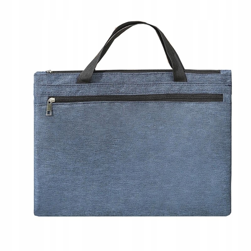 Blue Oxford Documents Bag s rukoväťou a T