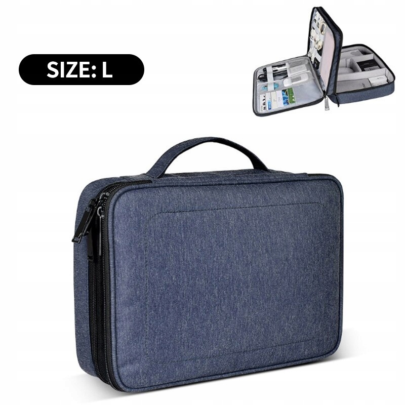 Blue L Bag na ukladanie číslicových doplnkov