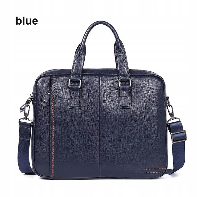 Blue Luensro 100% skutočný kožený priečinok t