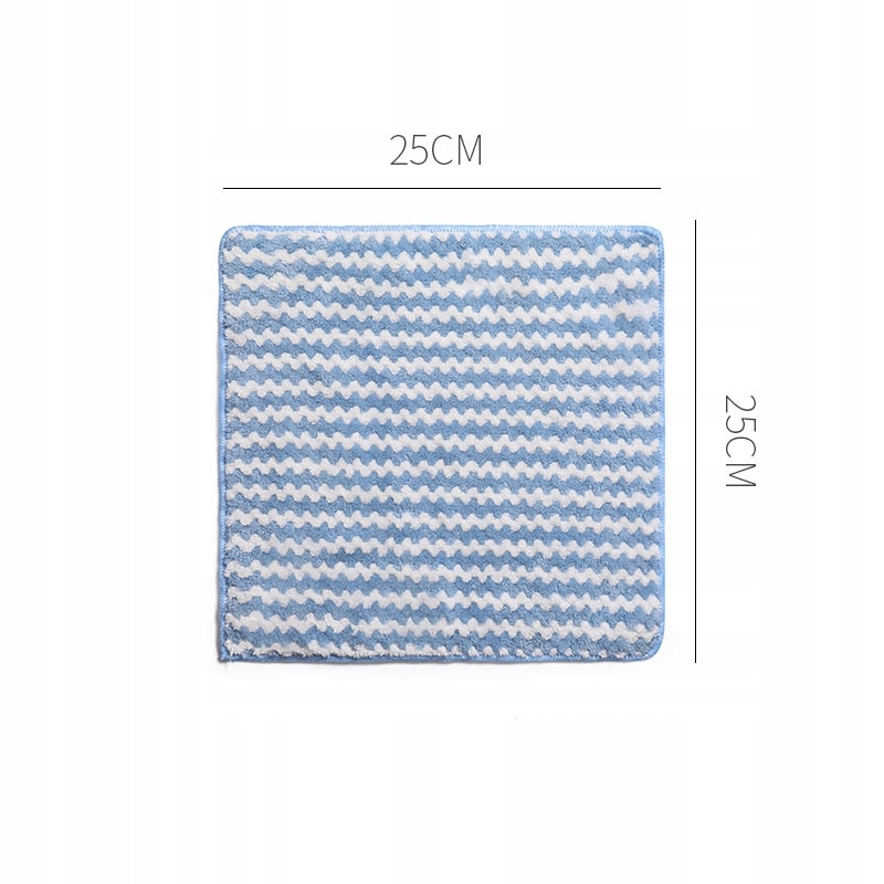 Čistiaca handrička s modrými štýlmi 25x25 s m