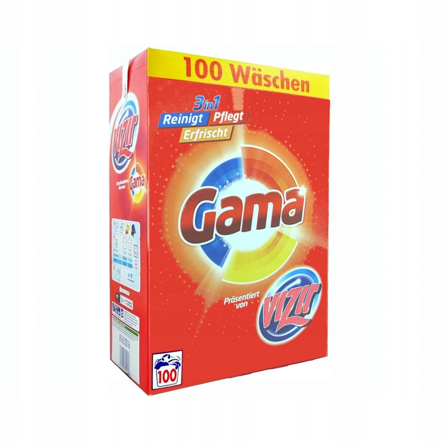 Prací prášok - Nemecký prací prášok VIZIR 100-200p 6,5 kg