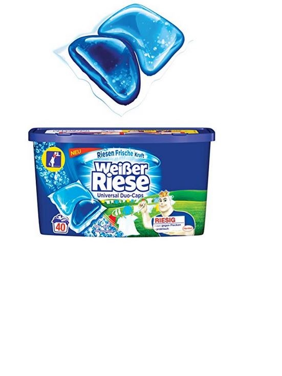 Pracie kapsuly a tablety - Nemecká W. Riese DuoCaps 40ks / 800g kapsuly
