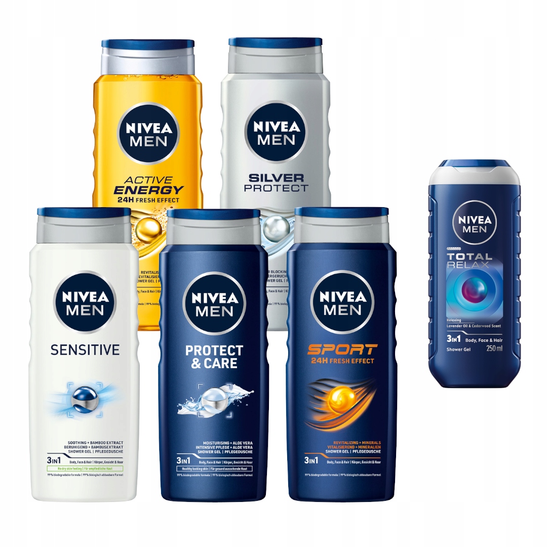 Nivea Men Sensitive sprchový gél 500ml