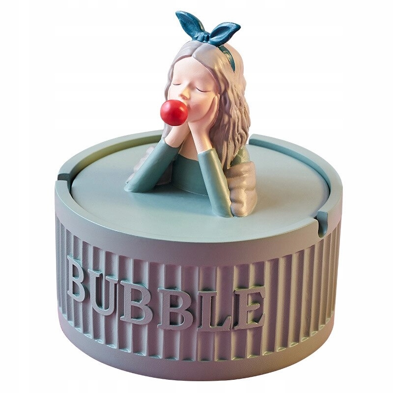 Nordic Girl Cute Bubble Girl Girl Ashtray Family