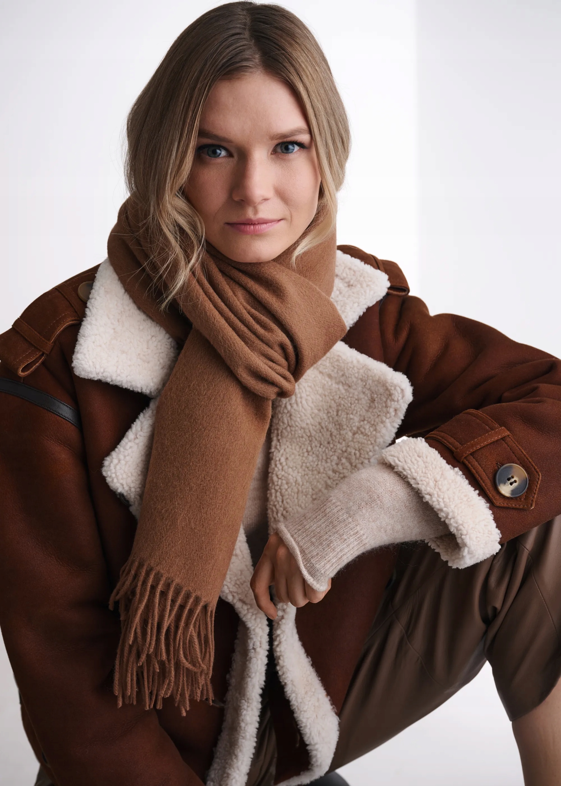 Šatka, sál - Ochnik Women's Scarf Szadt-0092-24 (Z20)