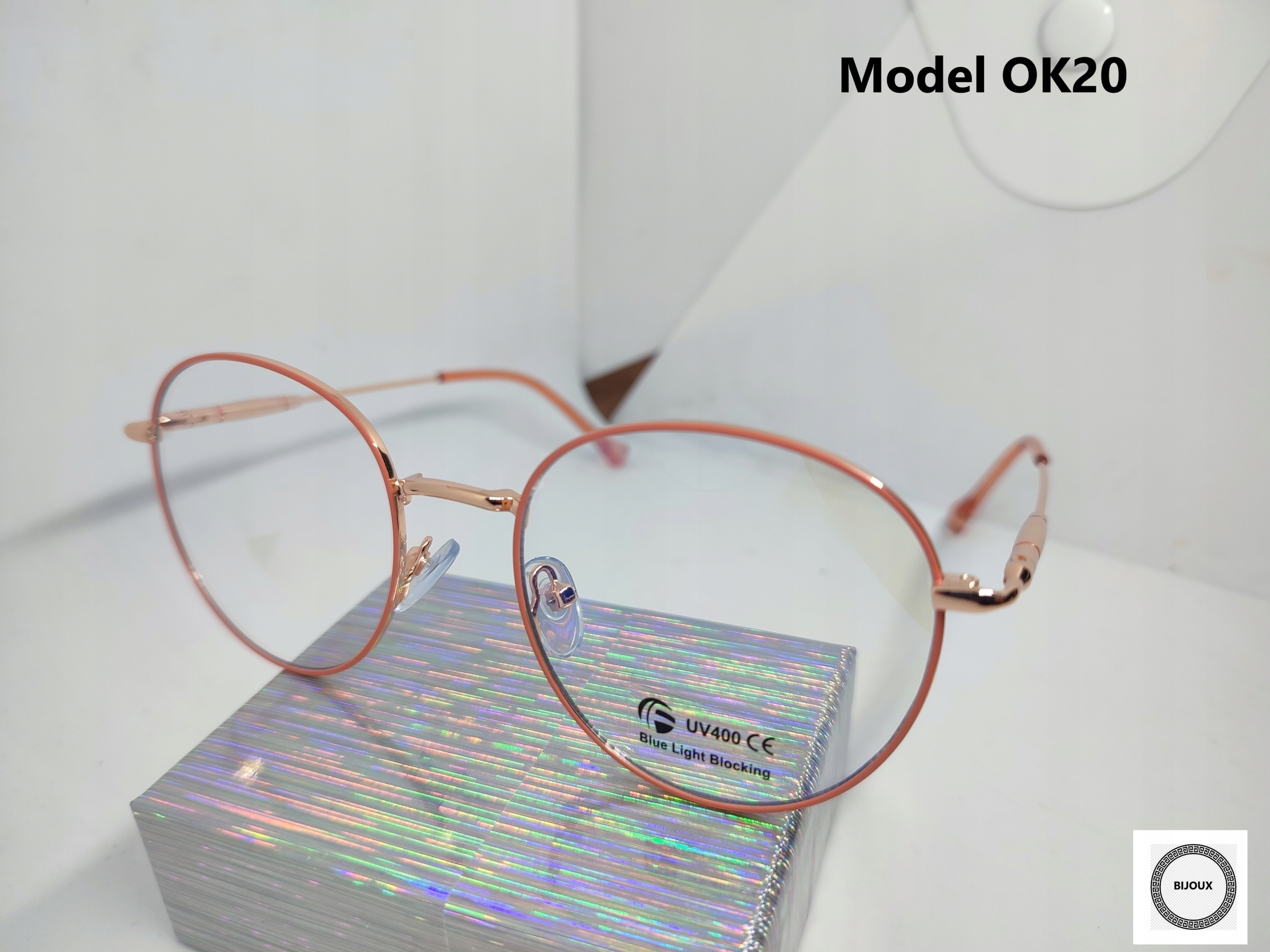 Nulové okuliare Ostatné | Pink Bijoux, zlatý