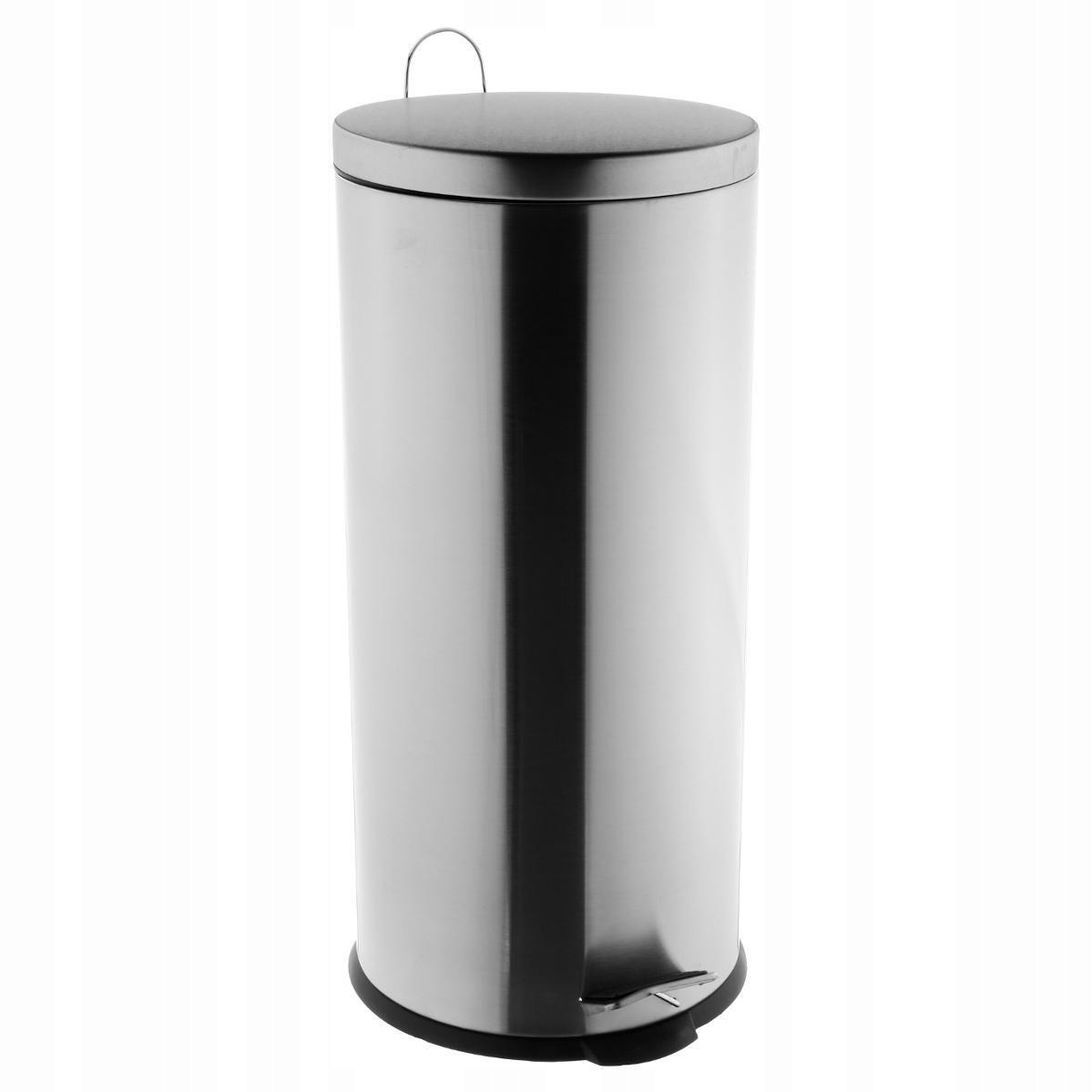Okrúhly na odpadky z odpadkov 30 l Chrome