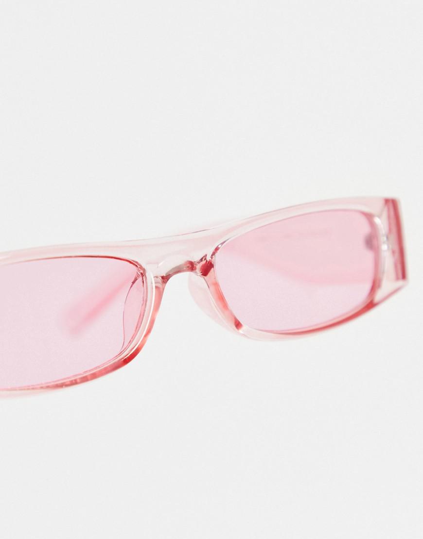 T9G xxc__ Pink obdĺžnikové okuliare