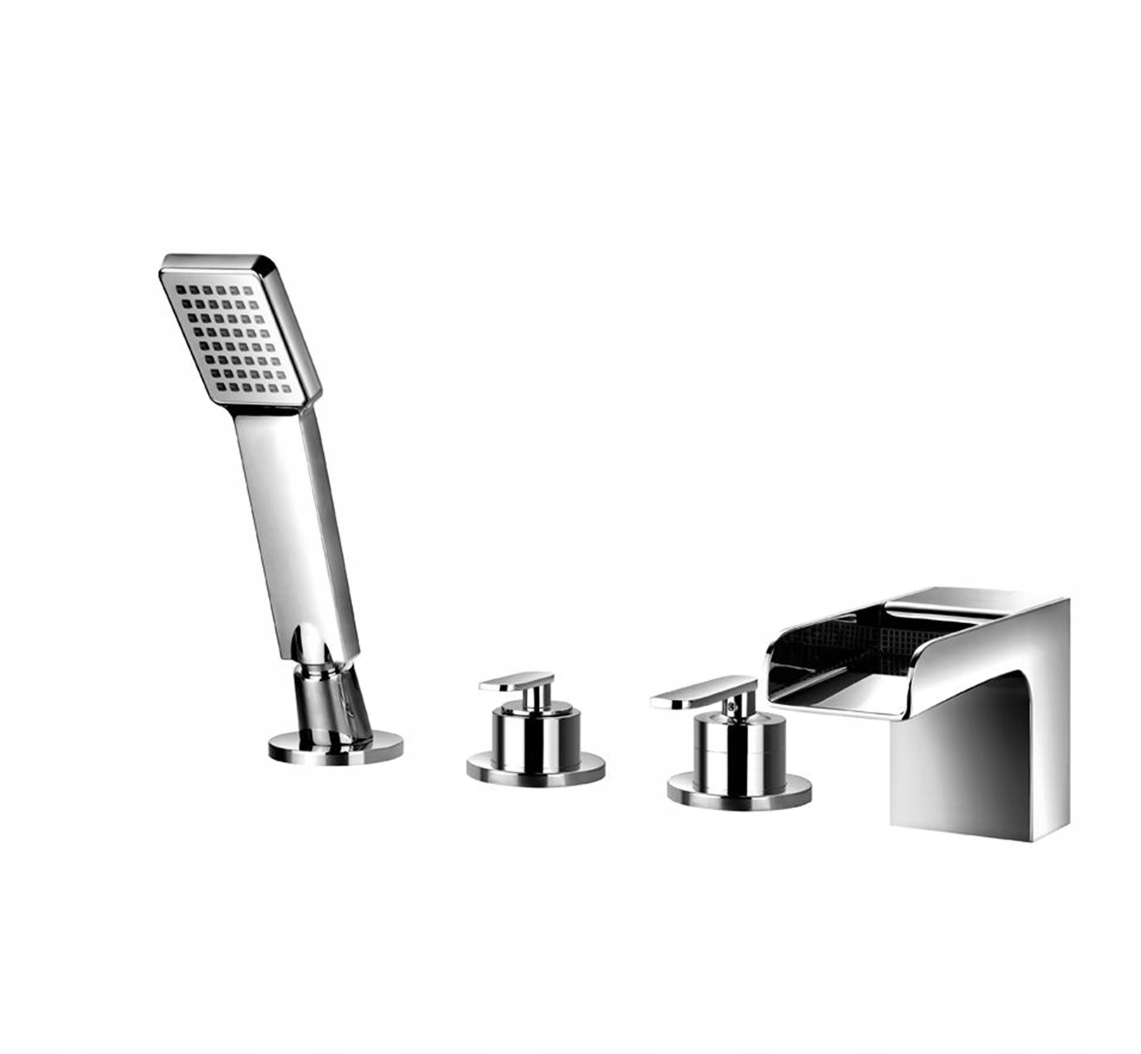 Omnires Cascade Bath Tub 4-Tron Chrome