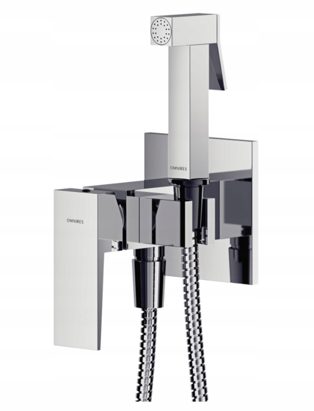Omnires Fresh Flush -Mounted Bidet Chrome Set