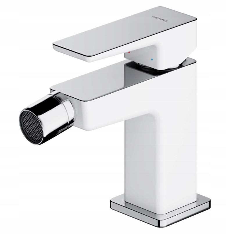 Omnires Parma Bidet Battery Standing Chrome/White
