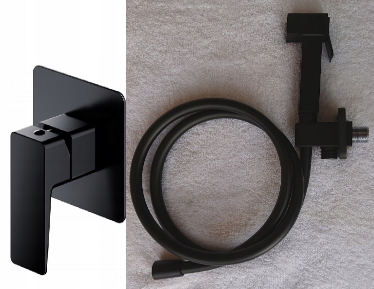 Omnires Parma Bidetta Bark Matte Black