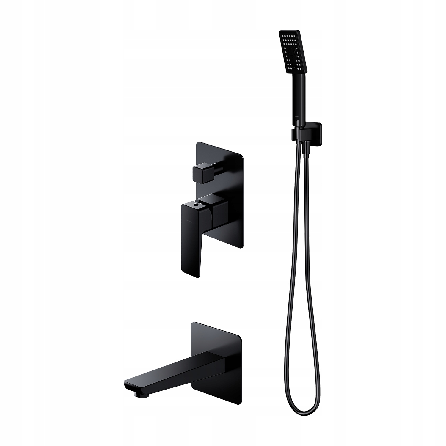 Omnires Parma Black Matted Matt Bath System