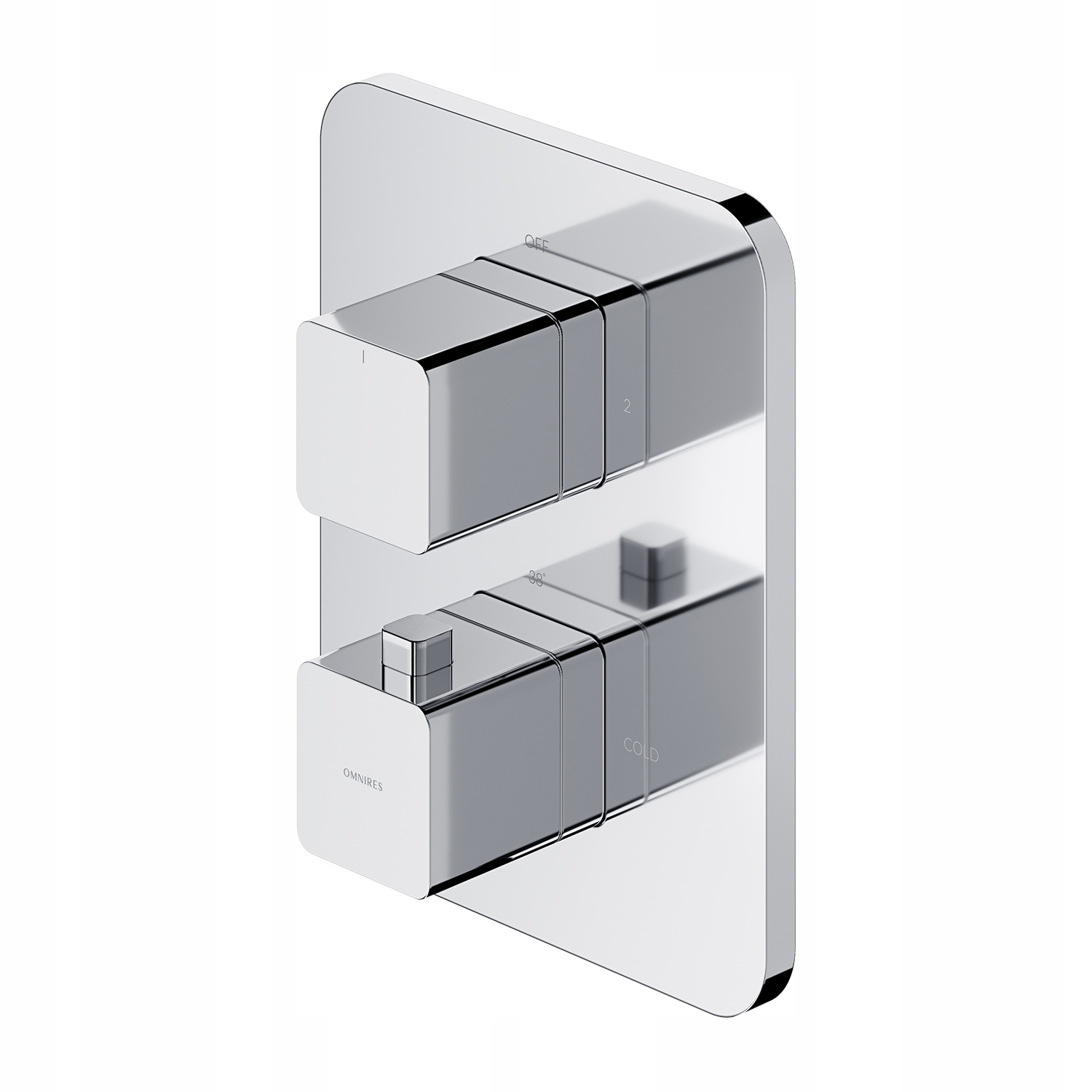 Omnires Parma Termostatic Battery, P/T, Chrome
