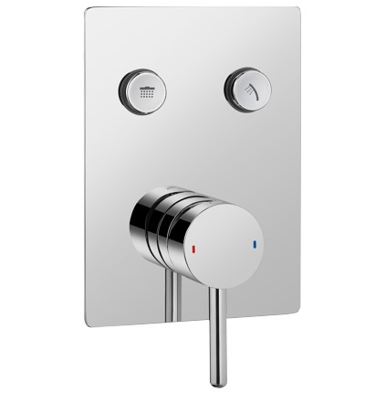 Omnires Y1235GC BAT BATH GOCLICK P/PLASTER Chrome